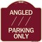Signmission Angle Parking W/ Bidirectional Arrow 1 Heavy-Gauge Aluminum Sign, 18" x 18", BU-1818-24346 A-DES-BU-1818-24346 - alternate 1